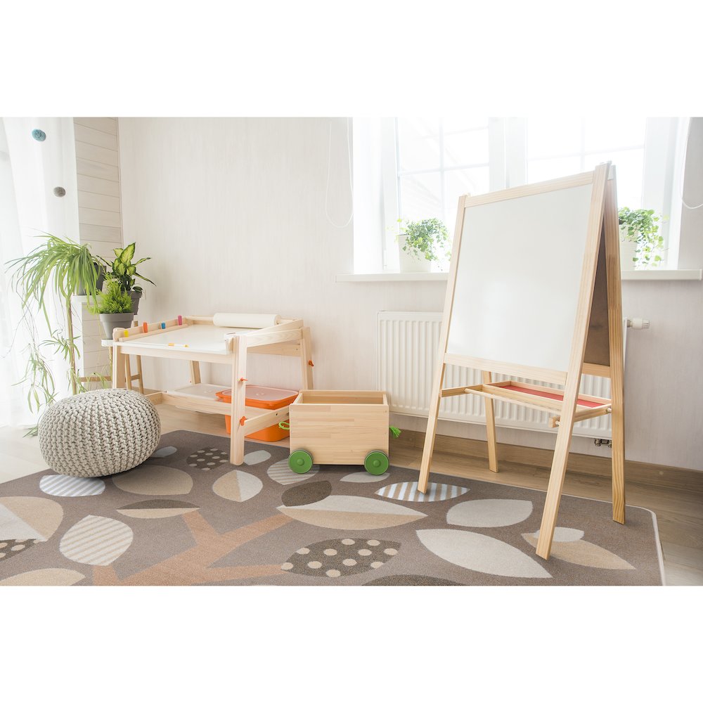 Kid Essentials Shady Grove 10'9" x 13'2" Area Rug in Color Neutral. Picture 4