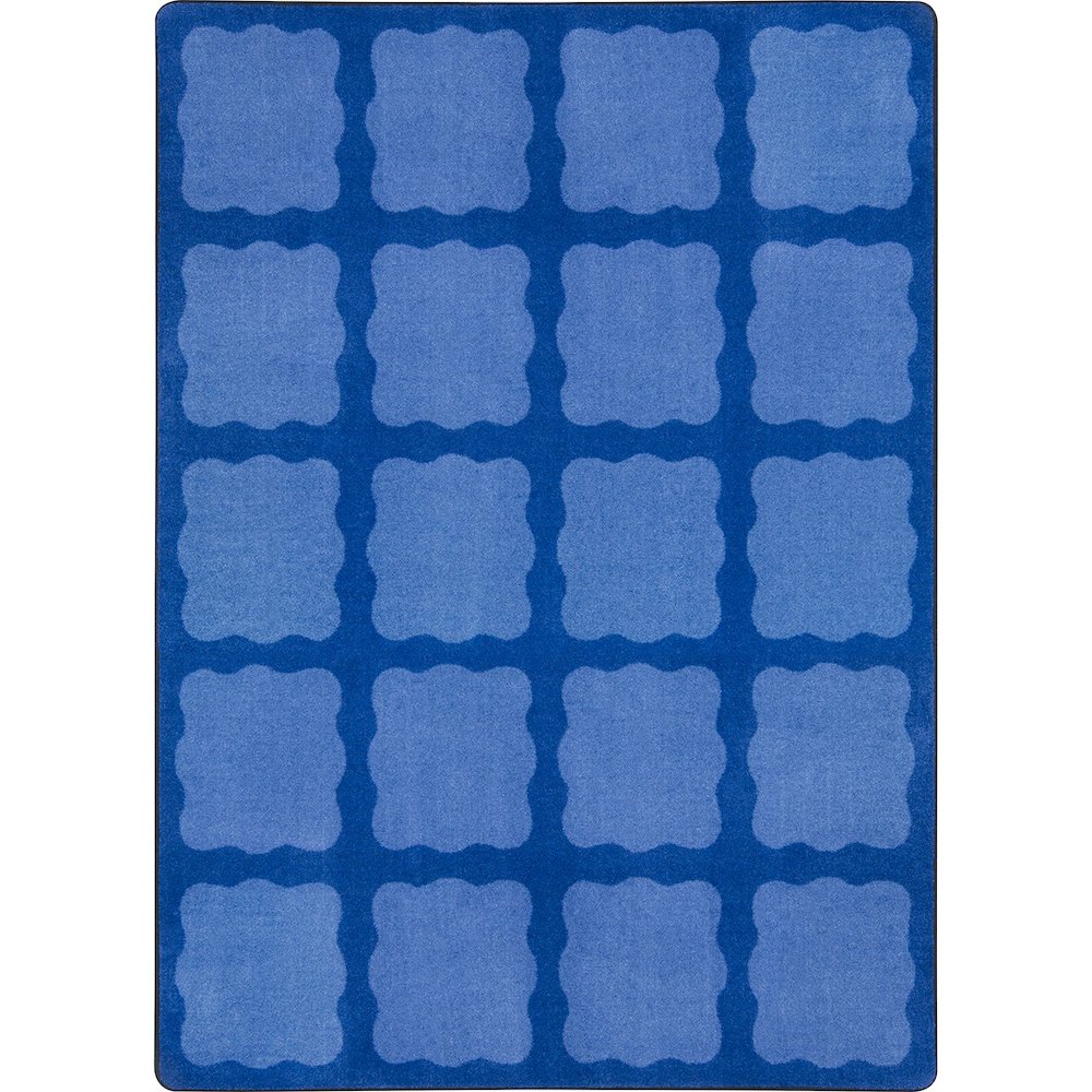 Kid Essentials Simply Squares 5'4" x 7'8" Area Rug in Color Multi. Picture 1