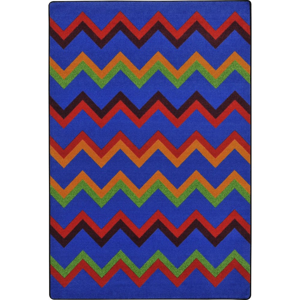 Kid Essentials Sonic 5'4" x 7'8" Area Rug in Color Primary. Picture 1