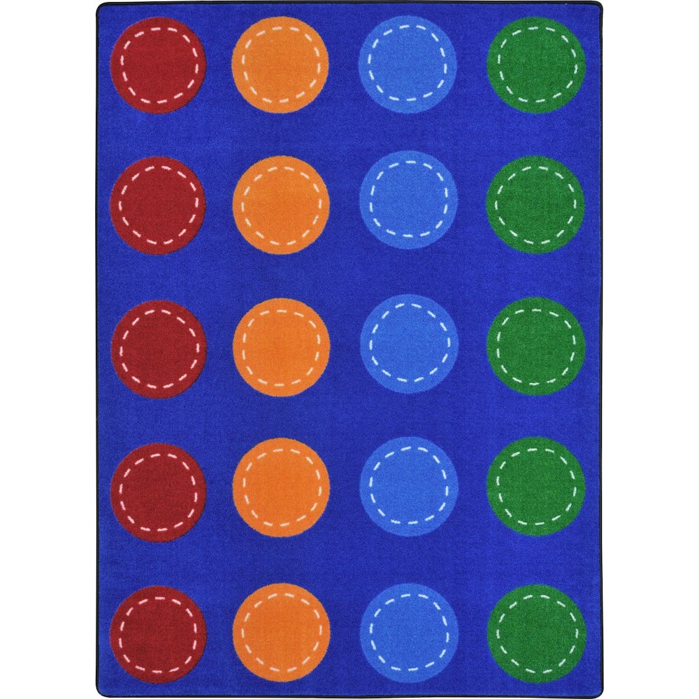 Kid Essentials Spaces and Places 5'4" x 7'8" Area Rug in Color Multi. Picture 1