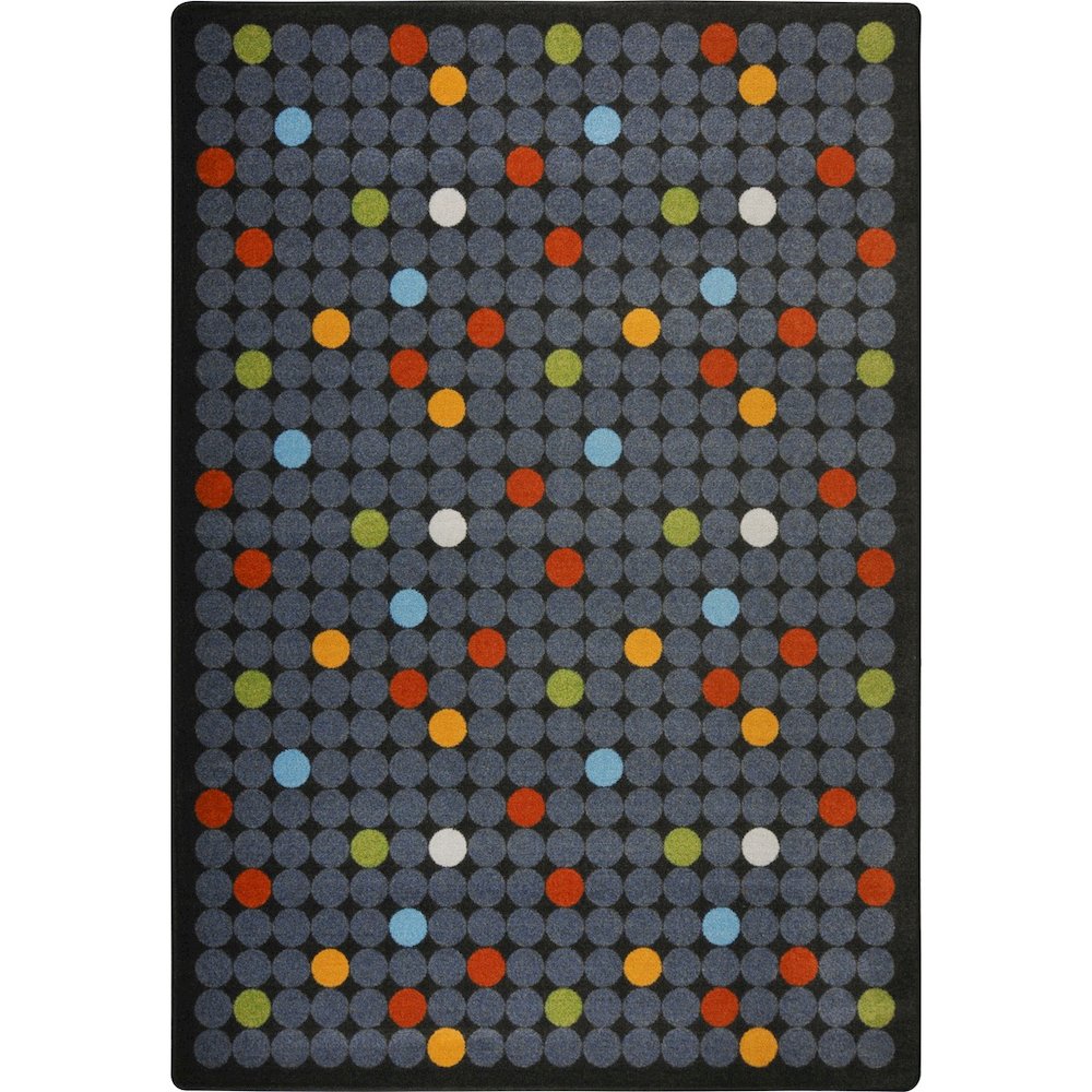 Playful Patterns Spot On 3'10" x 5'4" Area Rug in Color Licorice. Picture 1