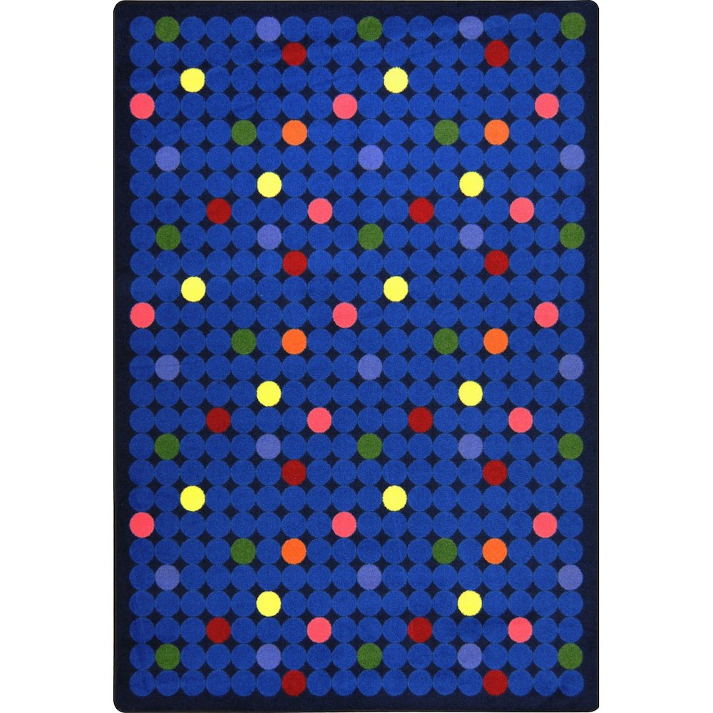 Playful Patterns Spot On 3'10" x 5'4" Area Rug in Color Rainbow. Picture 1