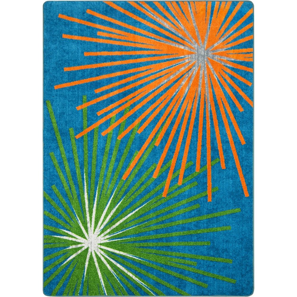 First Take Sputnik 3'10" x 5'4" Area Rug in Color Citrus. Picture 1