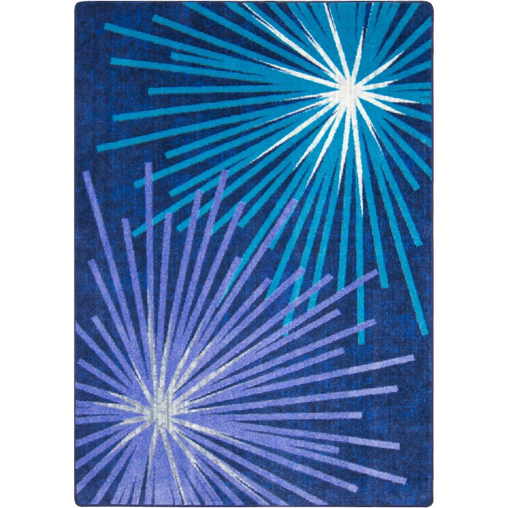First Take Sputnik 3'10" x 5'4" Area Rug in Color Violet. Picture 1