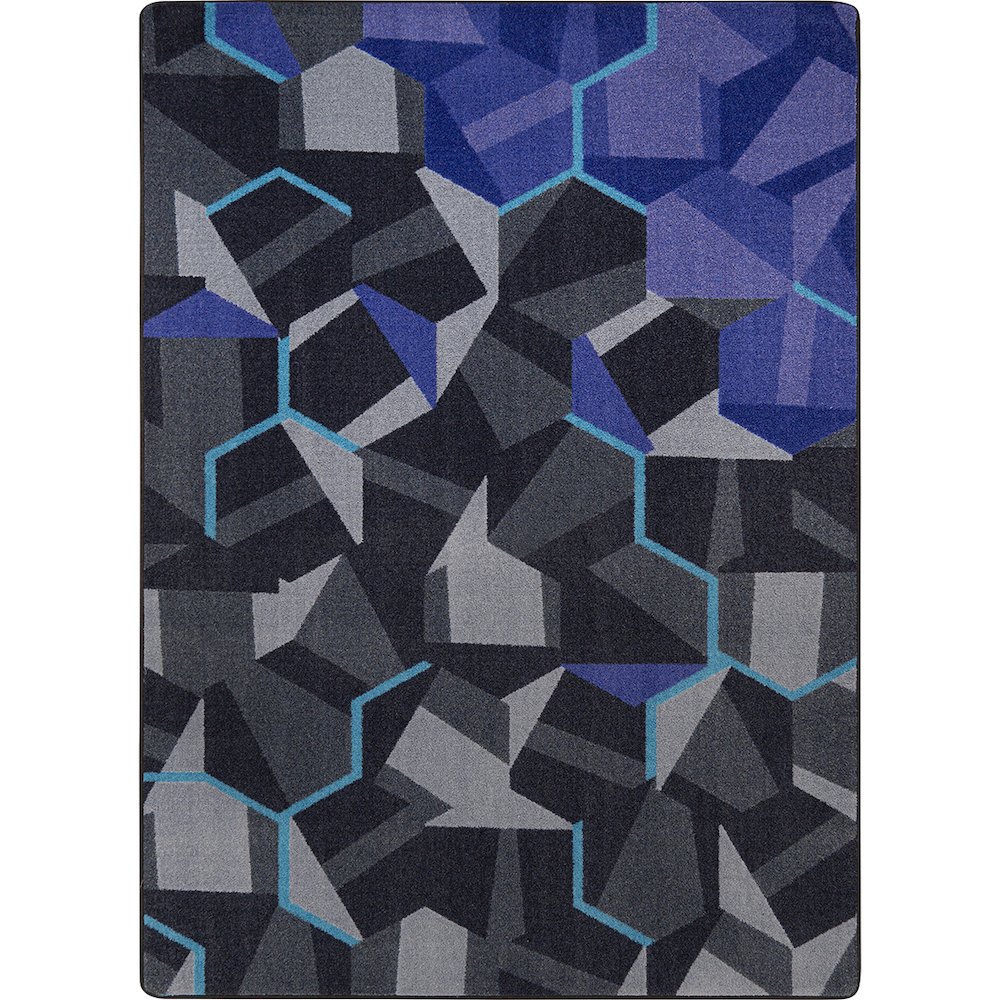 Kid Essentials Stealth 5'4" x 7'8" Area Rug in Color Violet. Picture 1