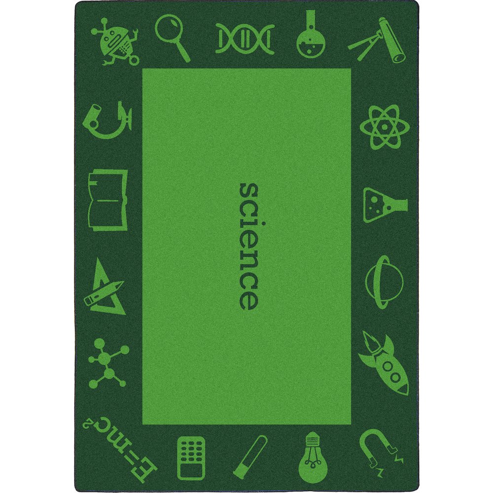 Kid Essentials STEAM 5'4" x 7'8" Area Rug in Color Science. Picture 1