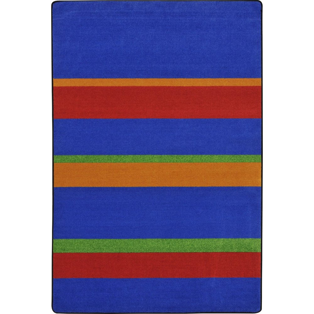 Kid Essentials Straight and Narrow 5'4" x 7'8" Area Rug in Color Primary. Picture 1
