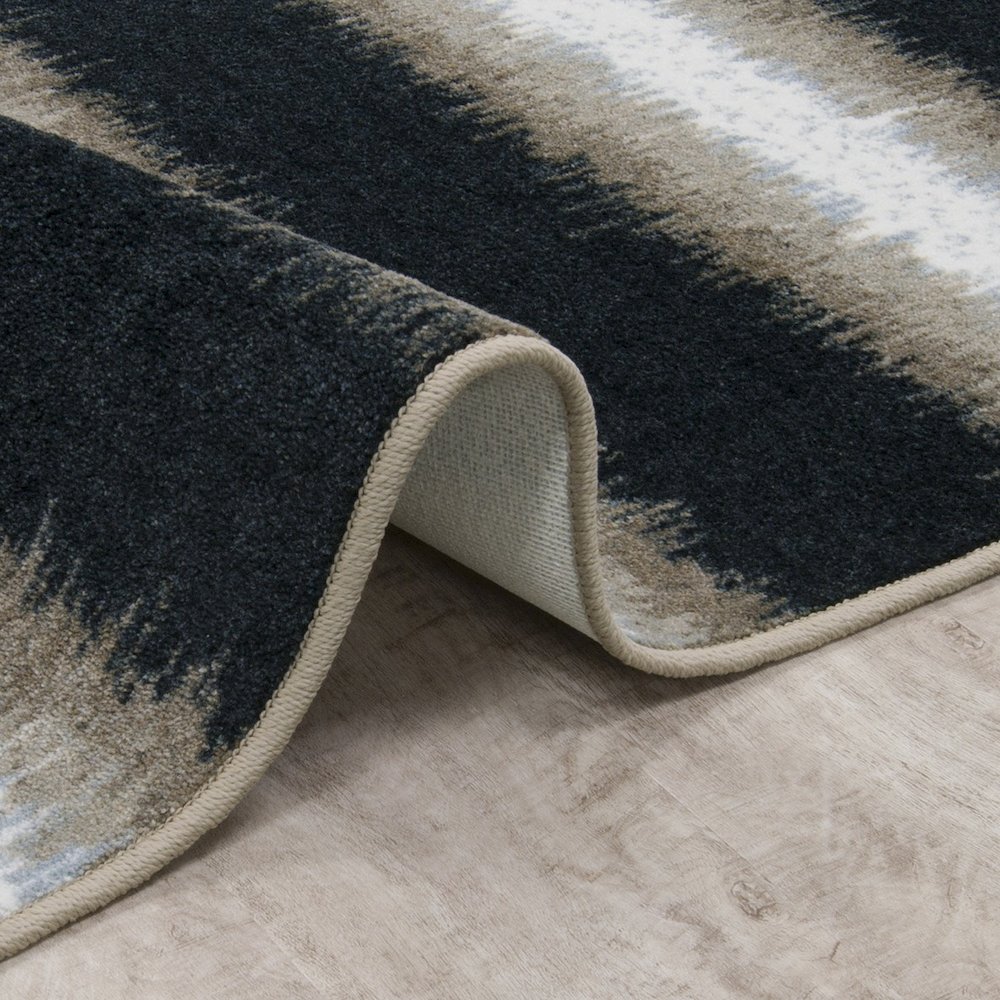 First Take Tuned Out 3'10" x 5'4" Area Rug in Color Onyx. Picture 2