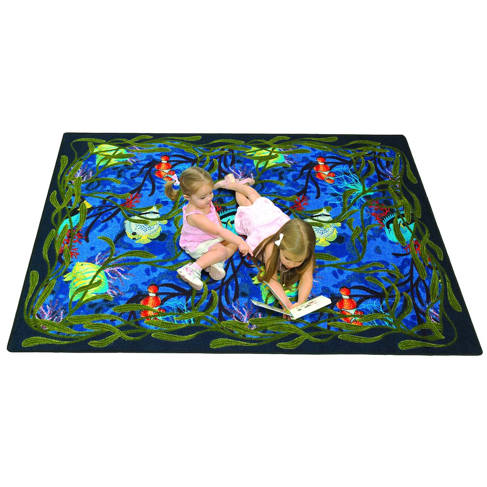 Kaleidoscope Under the Sea 3'10" x 5'4" Area Rug in Color Multi. Picture 3