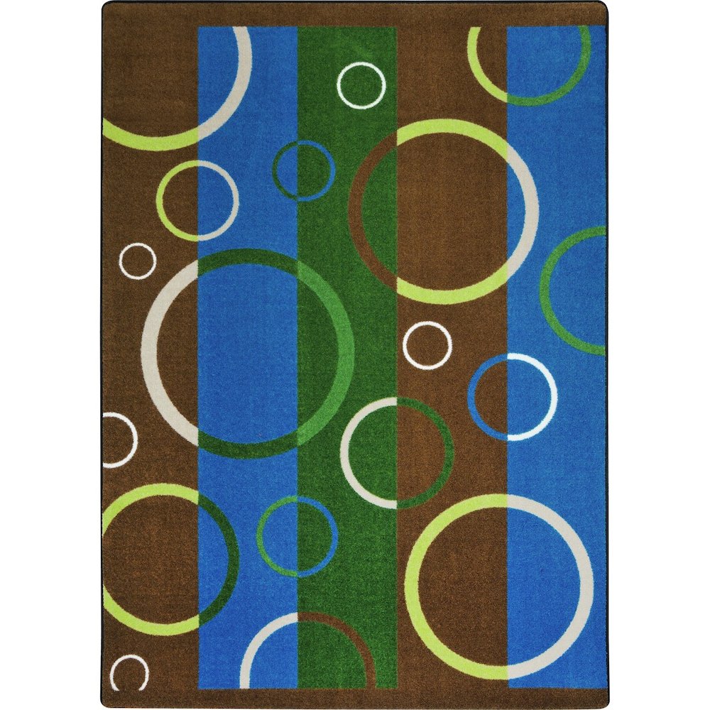 Summer Solstice Under Water 5'4" x 7'8" Area Rug in Color Earthtone. Picture 1