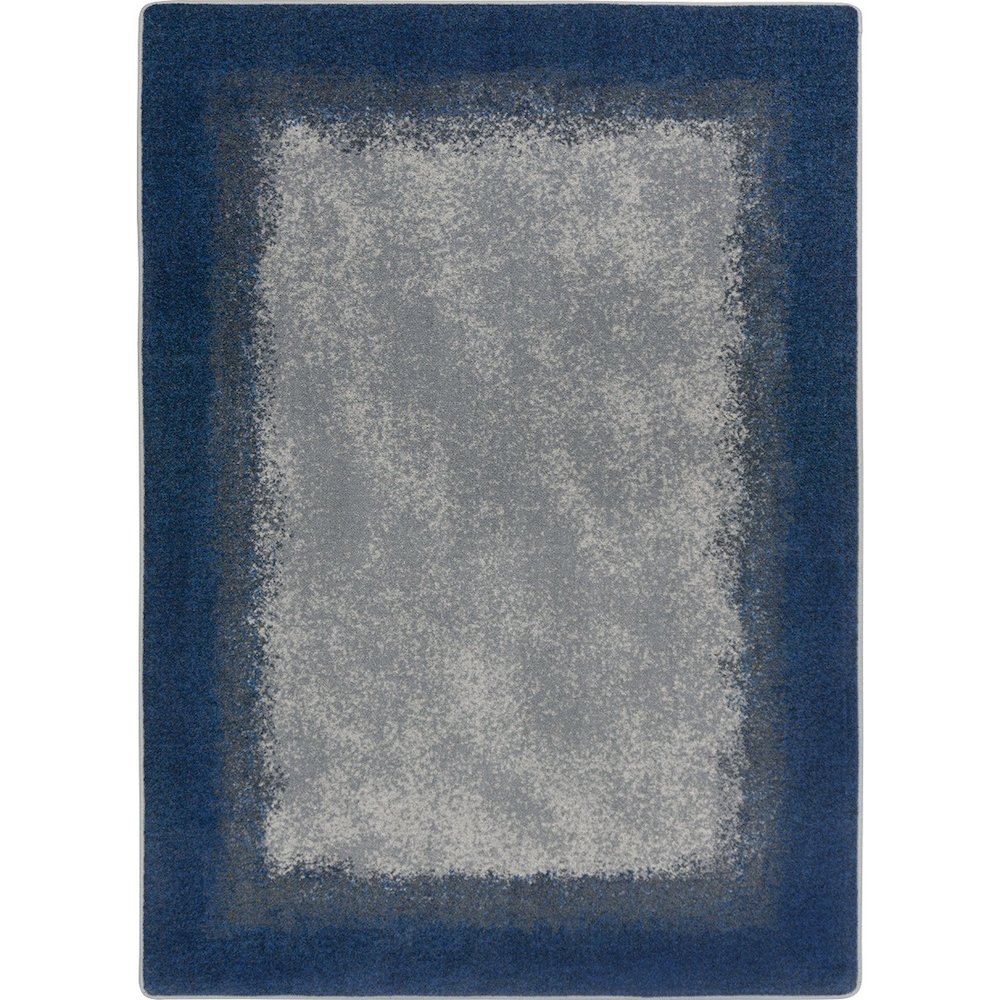 Kid Essentials Urban Edges 5'4" x 7'8" Area Rug in Color Marine. Picture 1