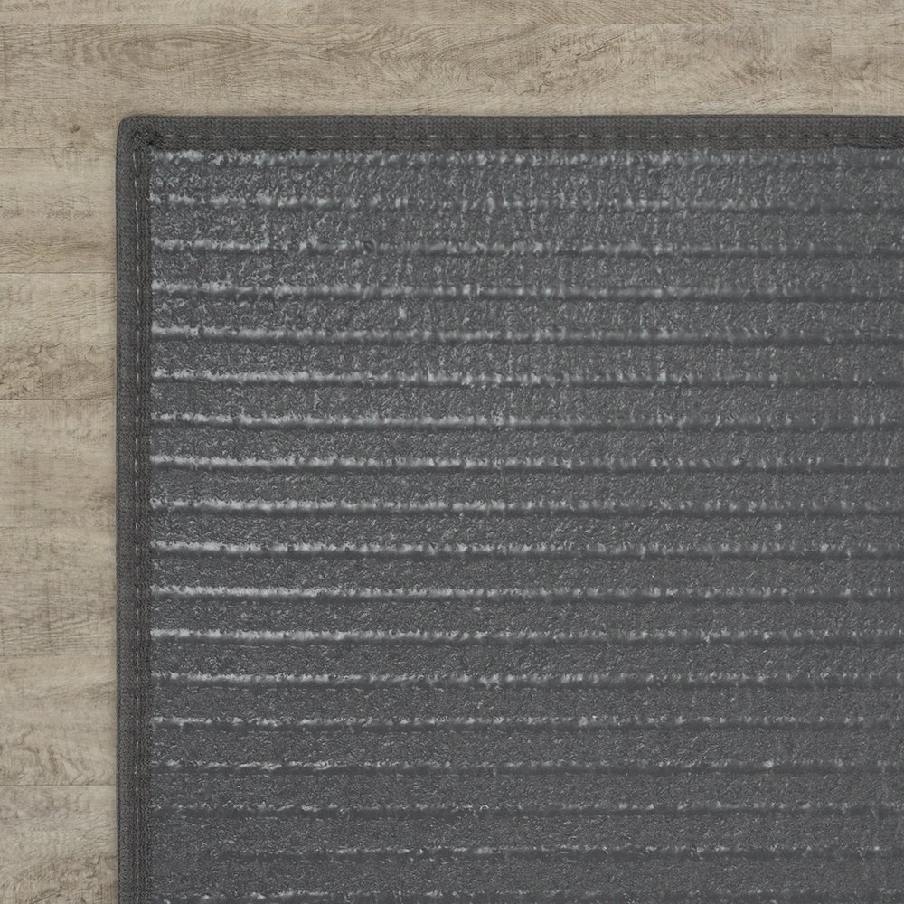 Walk in the Park Water Mill 4'3" x 6' Area Rug in Color Tungsten. Picture 6