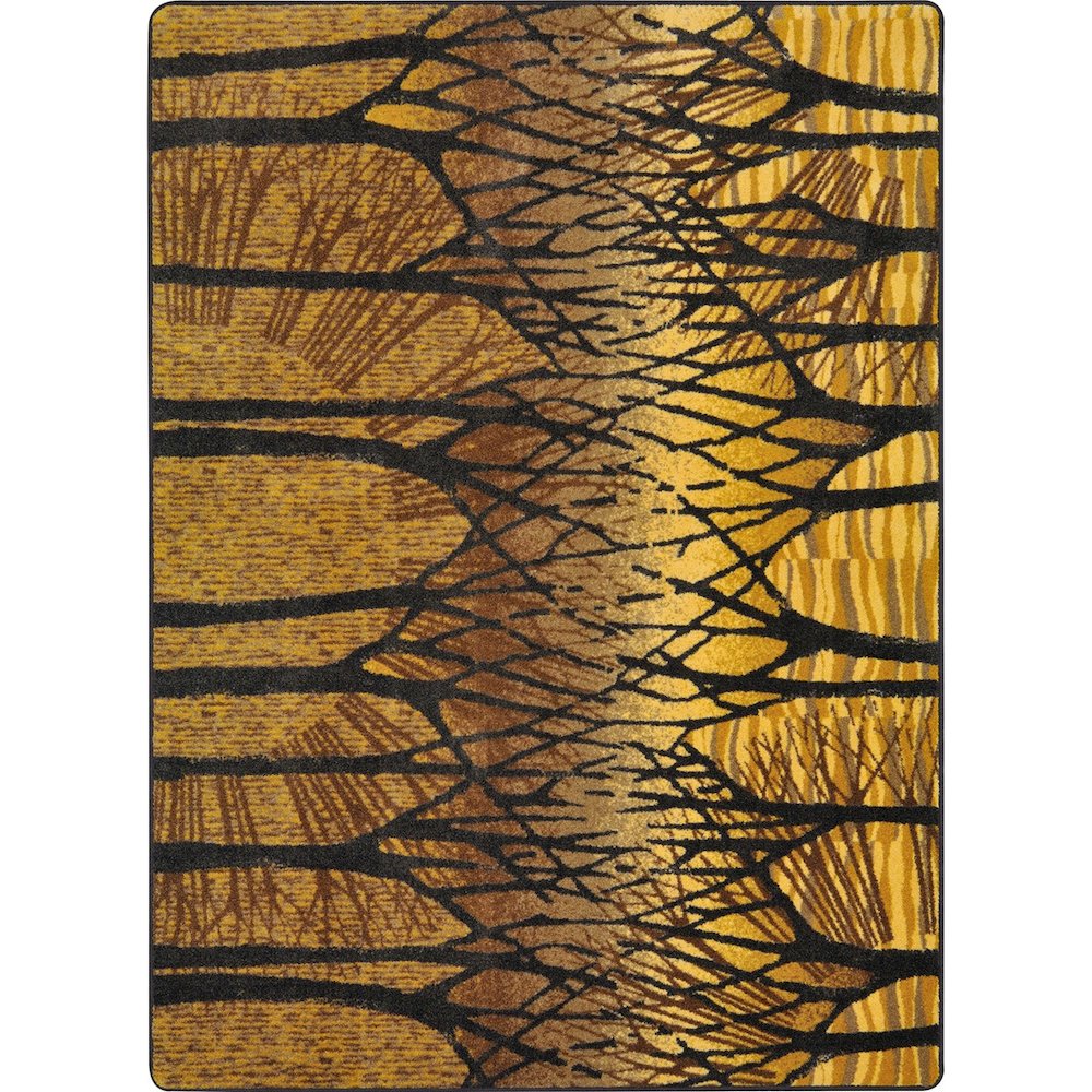 First Take Woodland Way 3'10" x 5'4" Area Rug in Color Goldenrod. Picture 1