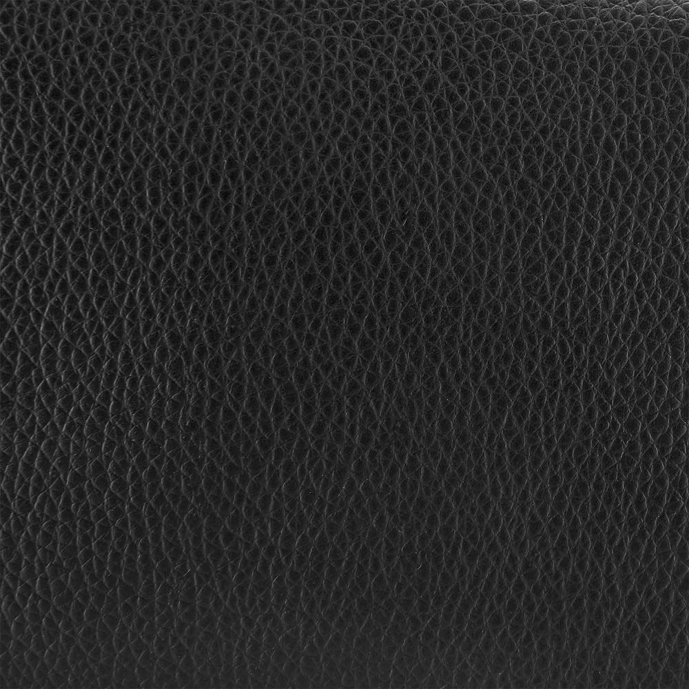 Noran Swivel Bar Stool in Brushed Stainless Steel with Black Faux Leather. Picture 12