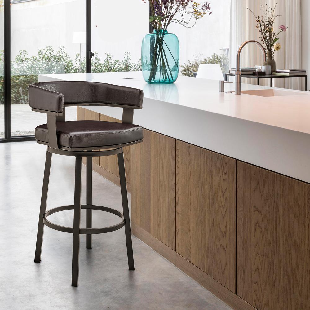 Cohen 26" Counter Height Swivel Bar Stool. Picture 8