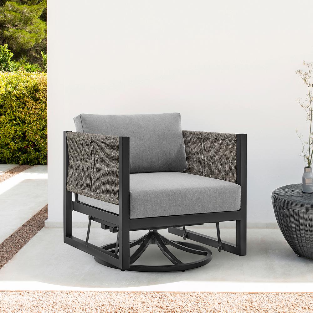 Cuffay Outdoor Patio Swivel Glider Lounge Chair. Picture 9