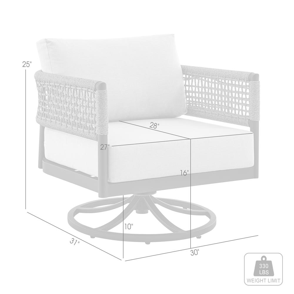 Felicia Outdoor Patio Swivel Rocking Chair. Picture 8