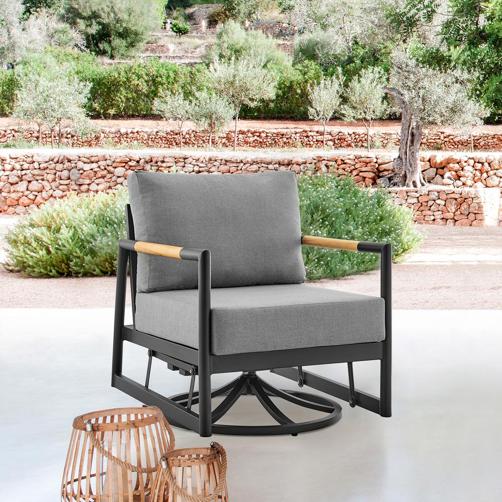 Royal Outdoor Patio Swivel Glider Lounge Chair. Picture 9