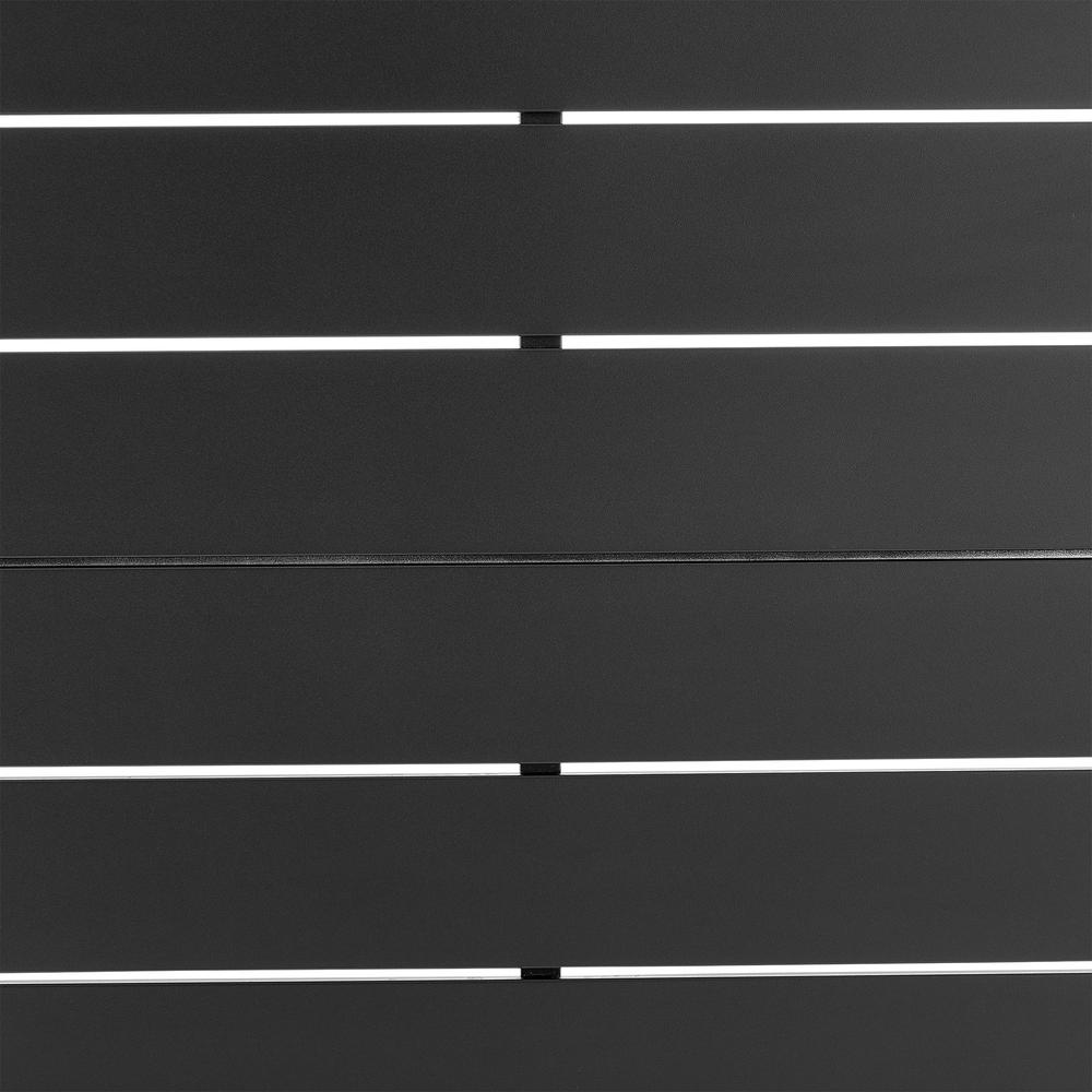 Argiope Outdoor Patio Round Coffee Table in Black Aluminum. Picture 3