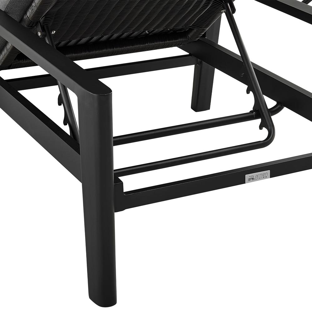 Grand Outdoor Patio Adjustable Chaise Lounge Chair. Picture 7