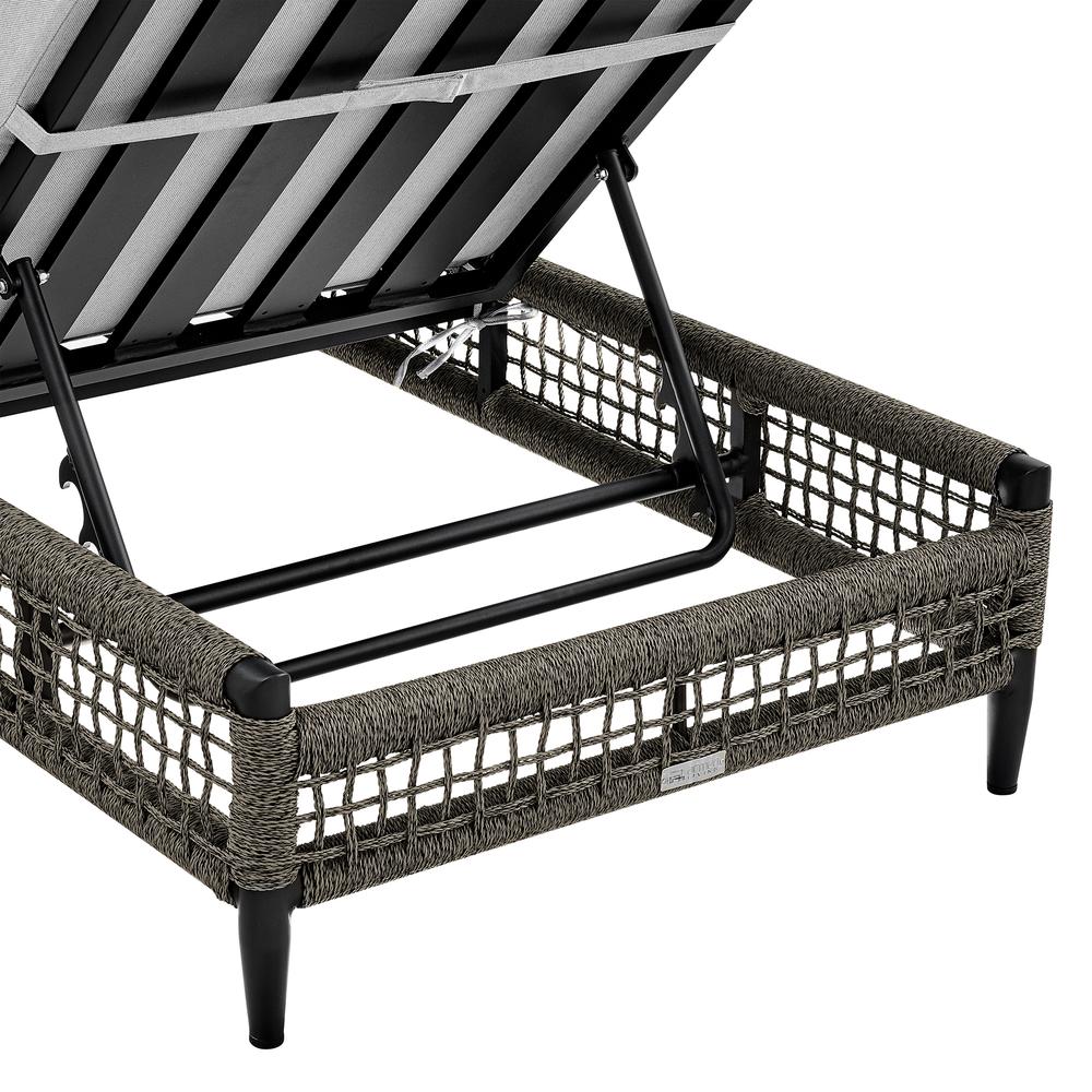 Felicia Outdoor Patio Adjustable Chaise Lounge Chair. Picture 6