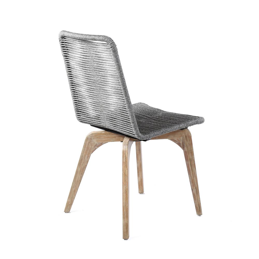 Sachi and Island Outdoor 5 Piece Light Eucalyptus and Concrete Dining Set. Picture 3