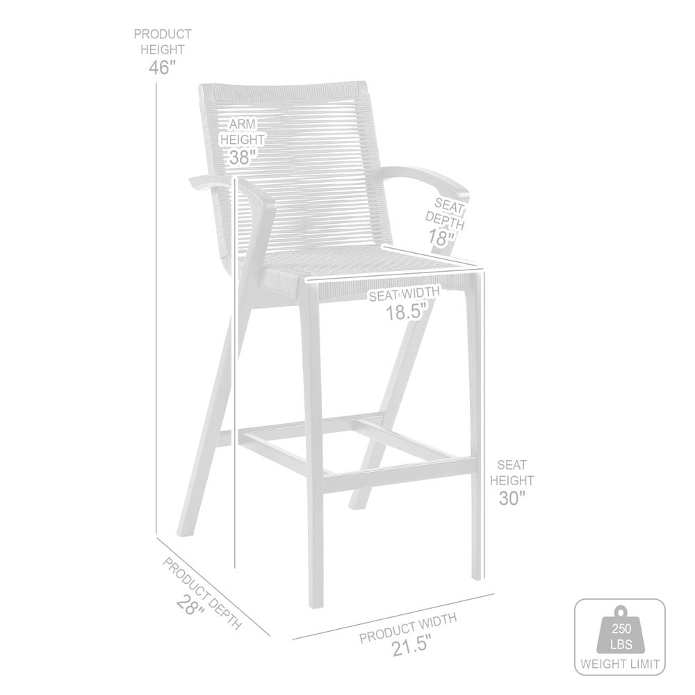 Nabila Outdoor Counter and Bar Height Stool. Picture 8