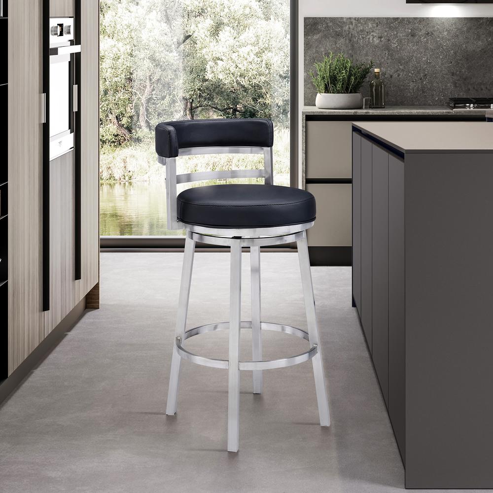 Titana 26" Counter Height Swivel Bar Stool. Picture 9