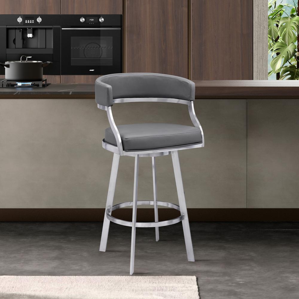 Dione 26" Counter Height Swivel Bar Stool. Picture 9
