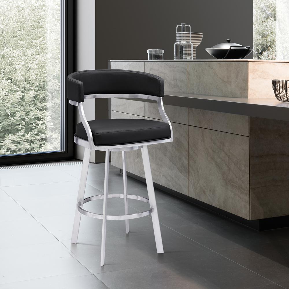 Dione 26" Counter Height Swivel Bar Stool. Picture 9