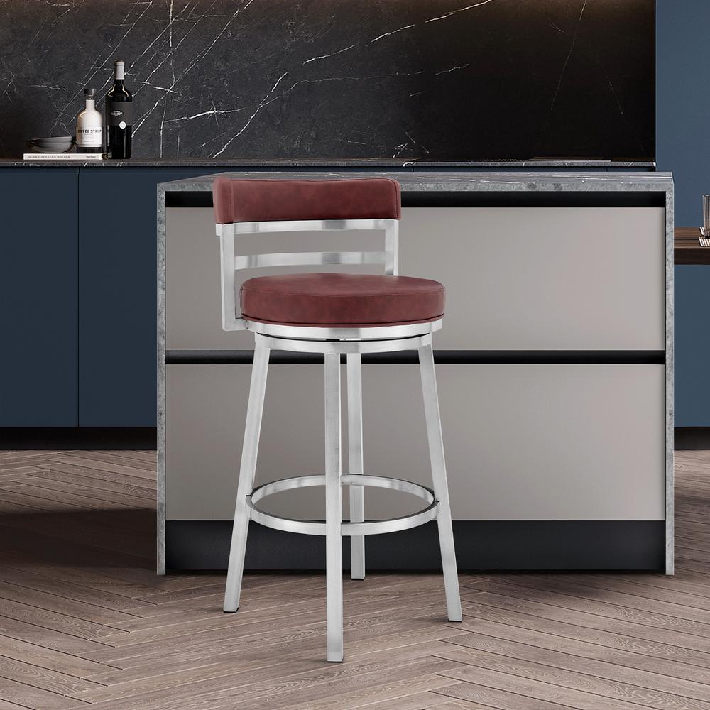 Titana 26" Counter Height Swivel Bar Stool. Picture 9