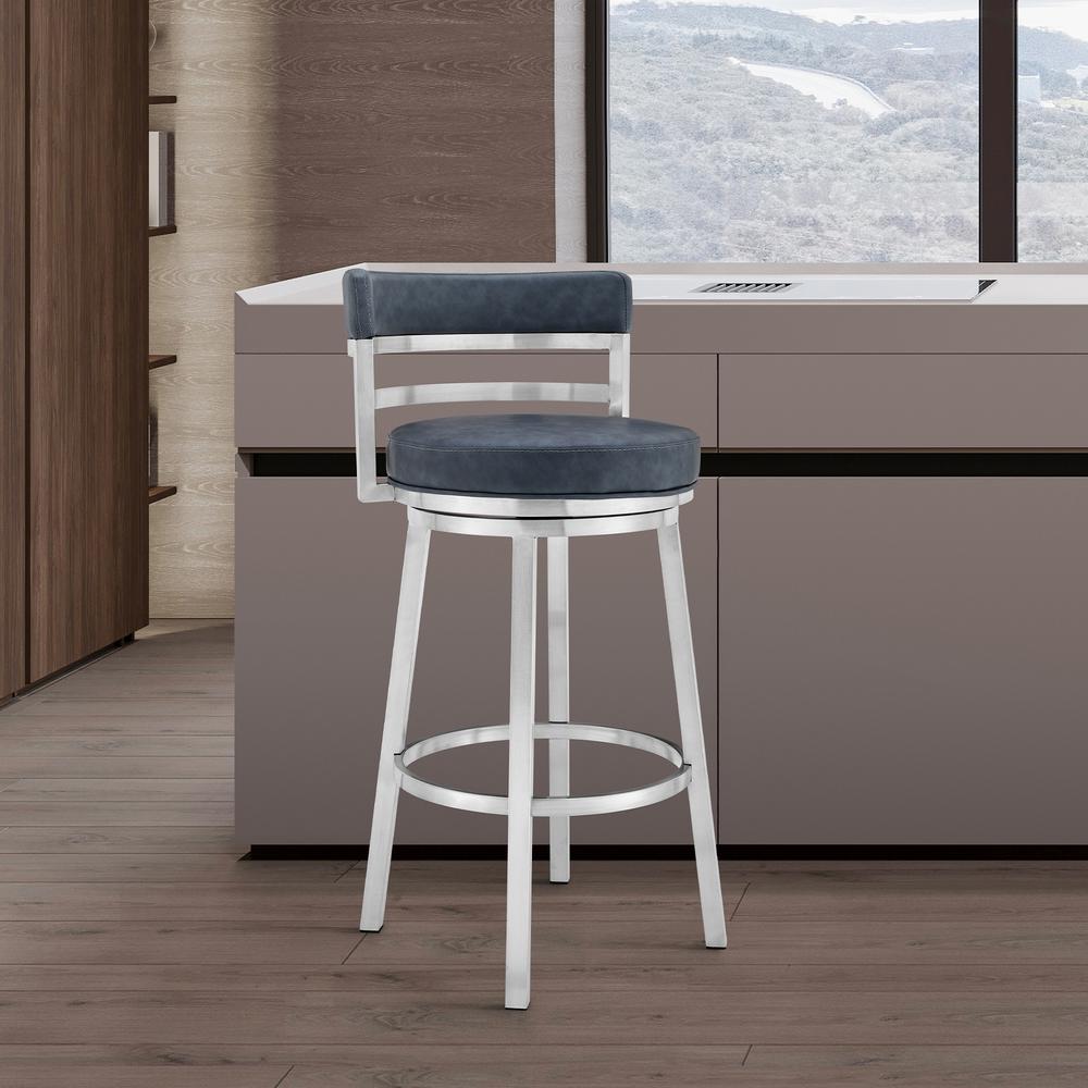 Titana 26" Counter Height Swivel Bar Stool. Picture 9