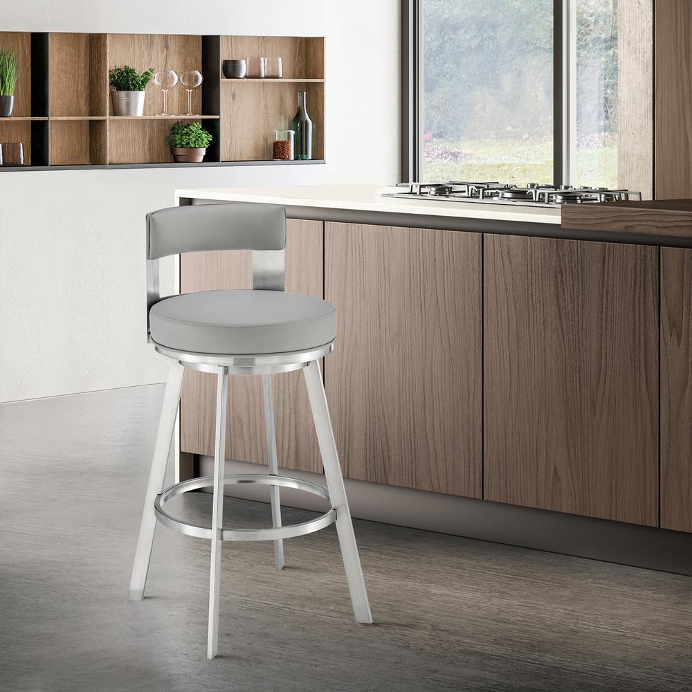 Lynof Swivel Counter Stool. Picture 9