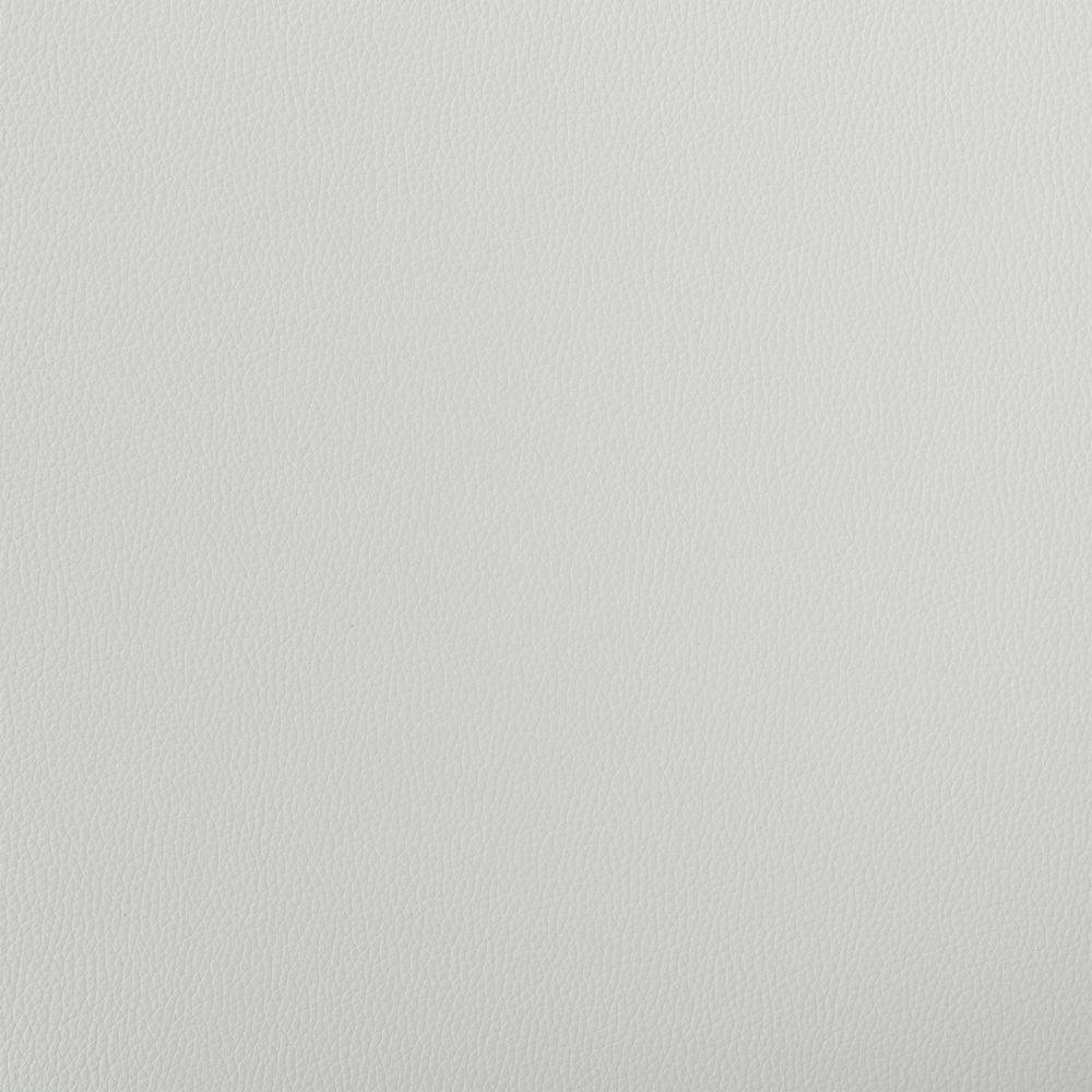 Nolagam Swivel Counter Stool in Brushed Stainless Steel with White Faux Leather. Picture 7