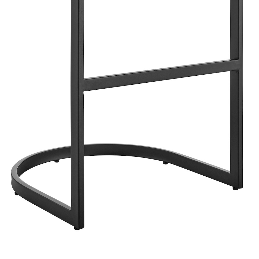 Atherik Bar or Counter Stool in Faux Leather and Metal. Picture 8