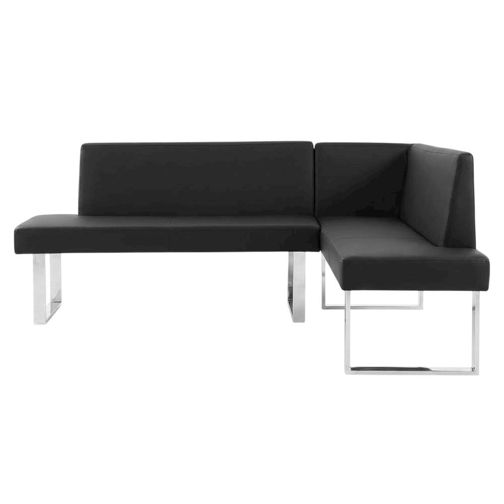 Black Outdoor Corner Sofa With Polyurethane Upholstery For Patio Lounge. Picture 4