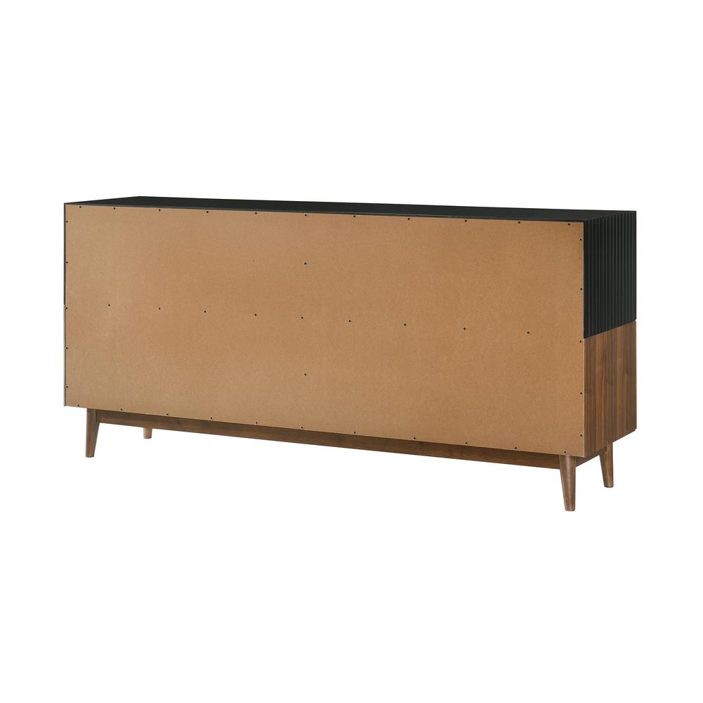 Amigo Black Veneer and Walnut Wood Buffet. Picture 4