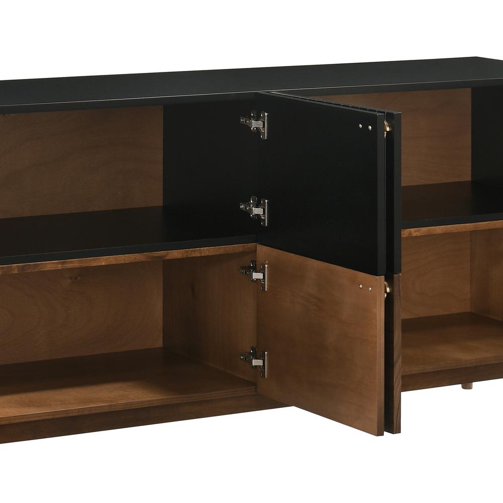 Amigo Black Veneer and Walnut Wood Buffet. Picture 5