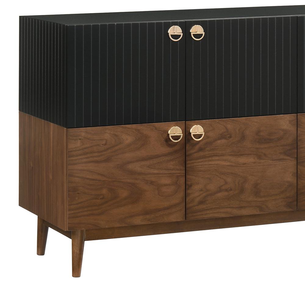 Amigo Black Veneer and Walnut Wood Buffet. Picture 6