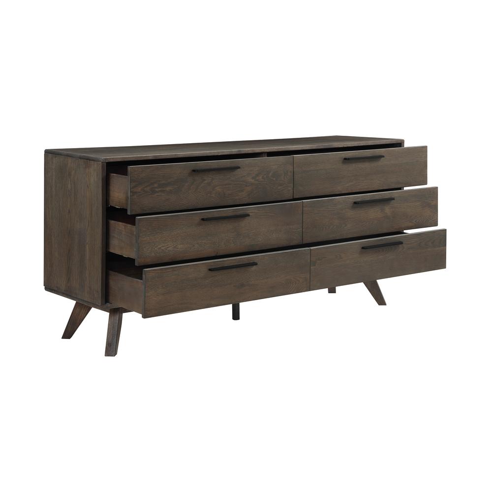Astoria Oak Dresser for Bedroom with 6 Drawers. Picture 3