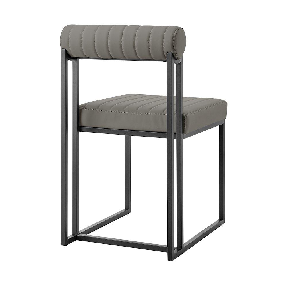 Anastasia Dining Chair with Matte Black Iron. Picture 4