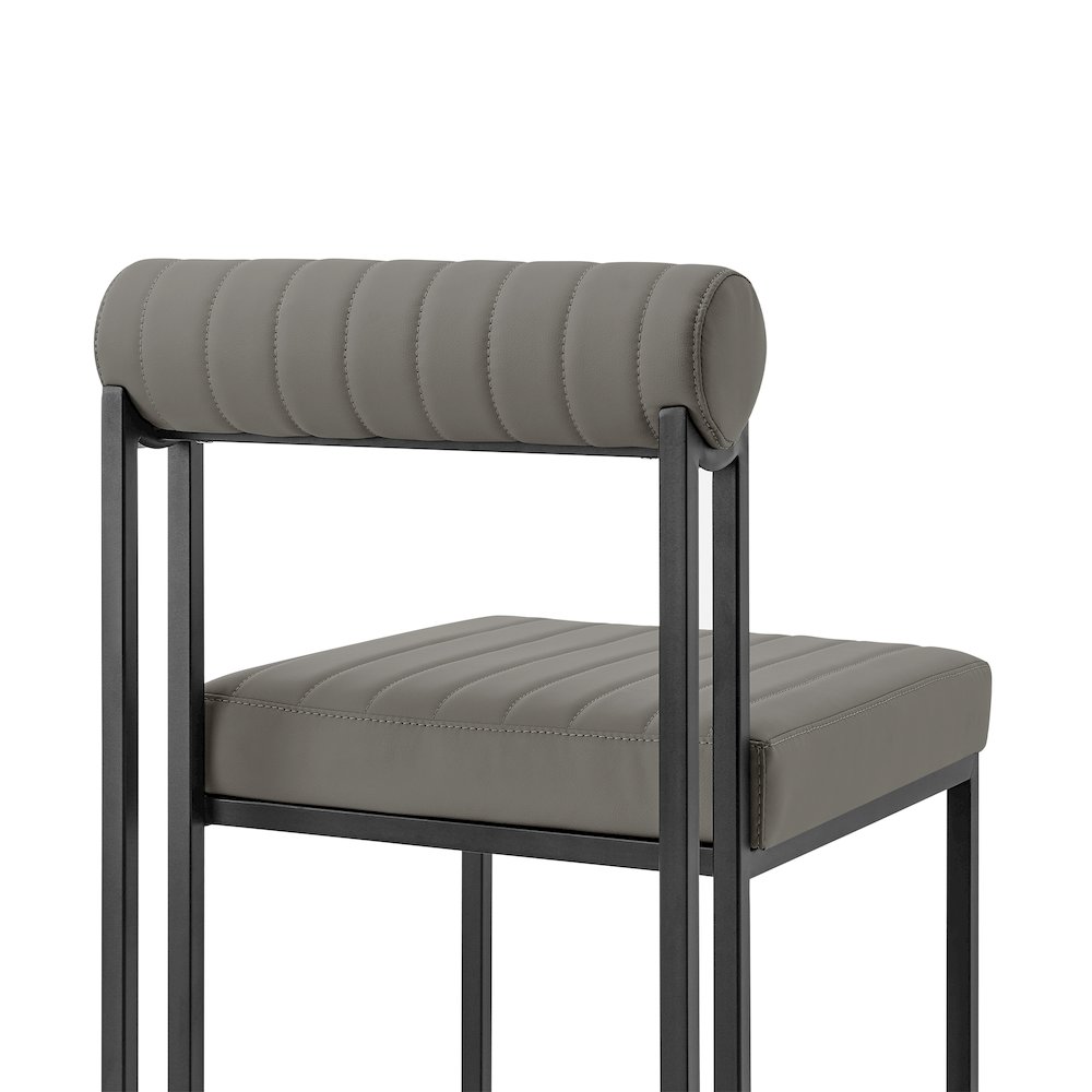 Anastasia Dining Chair with Matte Black Iron. Picture 6