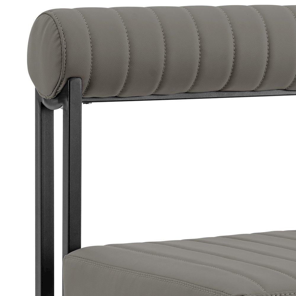 Anastasia Dining Chair with Matte Black Iron. Picture 7