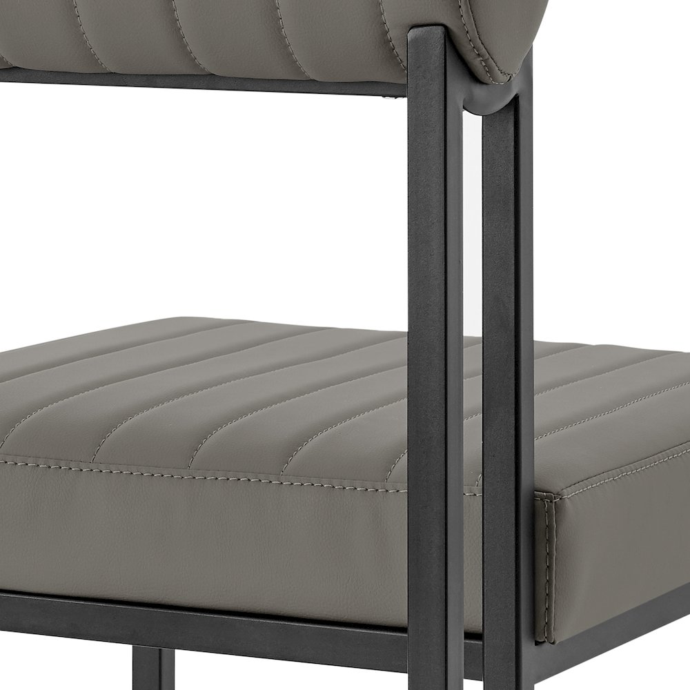 Anastasia Dining Chair with Matte Black Iron. Picture 8