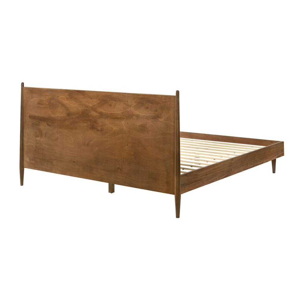 Artemio King Platform Wood Bed Frame in Walnut Finish. Picture 5