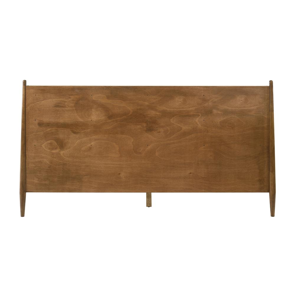 Artemio King Platform Wood Bed Frame in Walnut Finish. Picture 6