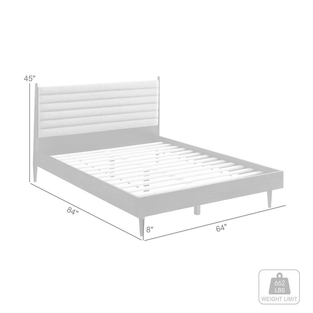 Artemio Queen Platform Wood Bed Frame in Black Finish. Picture 10