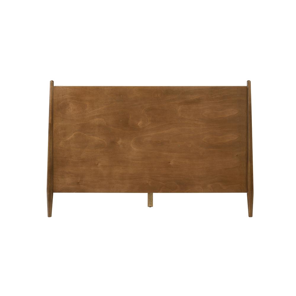 Artemio Queen Platform Wood Bed Frame in Walnut Finish. Picture 6