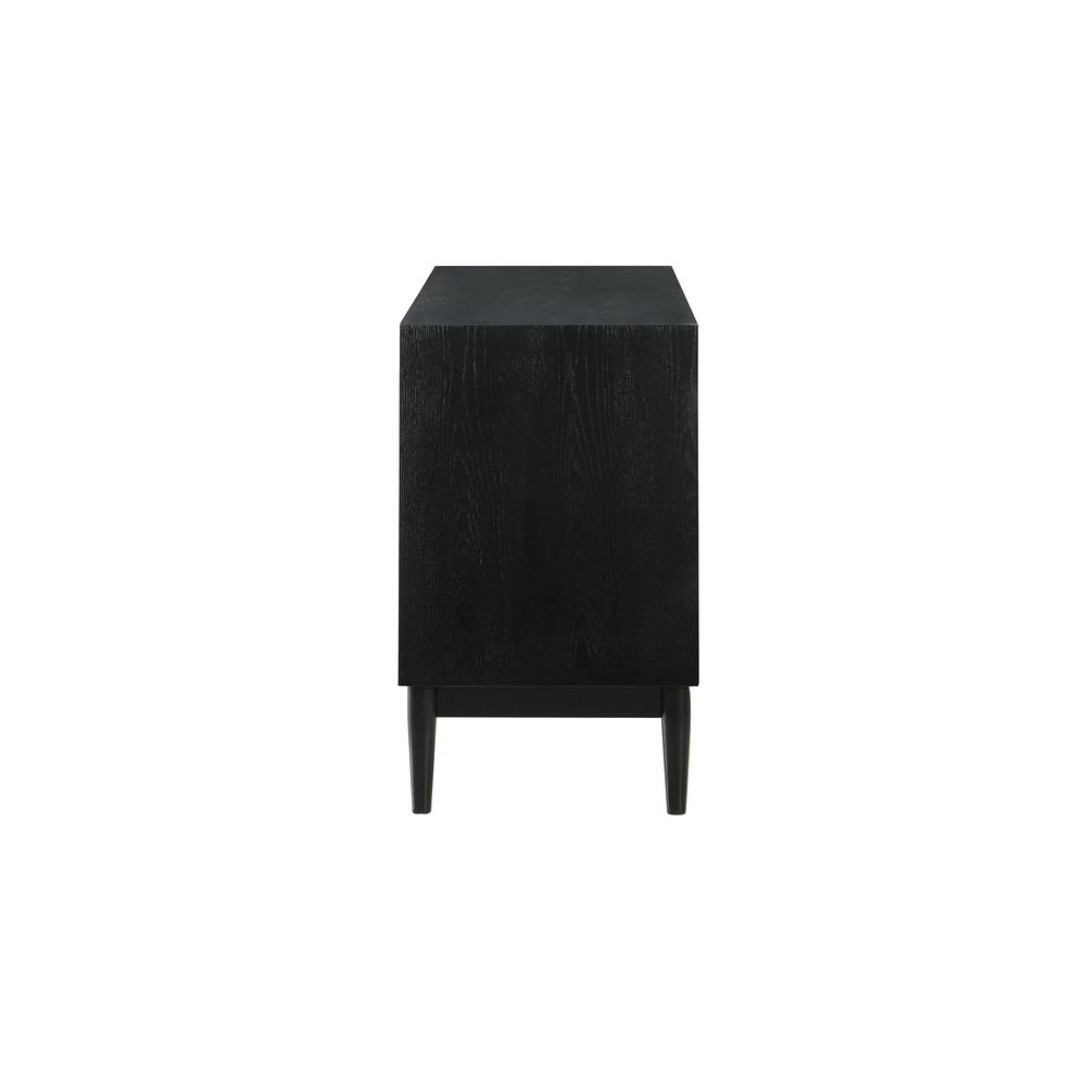 Artemio 6 Drawer Wood Dresser in Black Finish. Picture 6