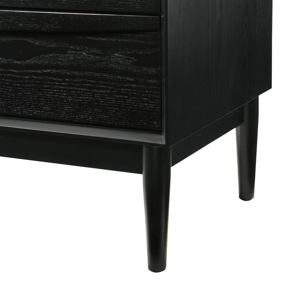 Artemio 6 Drawer Wood Dresser in Black Finish. Picture 9